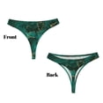 thumbnail image 3 of Fotbe Green Gold Glitter Tanga Sin Costuras para Mujer con Estampado – Panties Invisibles, Transpirables y Cómodos para Uso Diario-Large, 3 of 6