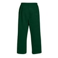 thumbnail image 6 of Dwelliawo Men's Sweatpants Open Bottom Wide Leg Gym Pants Athletic Lounge Loose Sweatpant with Pocket Drawstring Lounge Pant Dark Green 2XL, 6 of 7