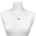 thumbnail image 2 of Delight Jewelry Crystal Teal Channel Drop - Large Goldtone Crystal Initial - Z - Charm Necklace, 17.5"+2", 2 of 4