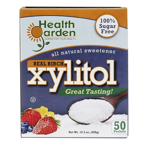 Health Garden Xylitol Packets (Box of 50) - Convenient Zero-Calorie Sweetening