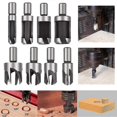 thumbnail image 2 of 8pcs Hss Plug Cutter Woodworking Cutter Tool Wood Plug Bits Wood Plug Cutter Drill Bits 6mm/10mm/13mm/16mm, 2 of 4