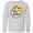 AC-Heather Grey, variant on Inktastic Big Sister Sunflower Wreath Long Sleeve Youth T-Shirt