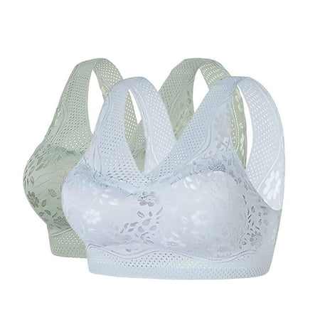 Baodmurt No Underwire Bras Set for Women Lounge & Sleep Bralette Wireless Lingerie  Underwear  Clear 42ABC