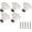 White, variant on Minzimin Ceramic Knobs 5 Pack Flower Drawer Pulls Vintage Cabinet Knobs - Antique Dresser Pulls with Screws for Closet Drawer Cupboard Cabinet and DIY Home
