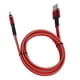 thumbnail image 1 of Cable de carga rápida 5A, cable de datos de carga menos pérdida 1 m de espesor rojo para teléfono móvil Android para teléfono móvil IOS,Cable de datos de carga Cable de carga rápida para Android 5A Ca Higoodz Accesorios electrónicos, 1 of 7