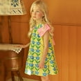 thumbnail image 2 of Toddler Baby Girl Infant Comfy Cotton Linen Lace Princess Overall Dress Sundress, 2 of 7