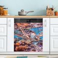 thumbnail image 2 of GZHJMY Dishwasher Magnet Cover Sea Turtle Ocean Coral Front Dishwasher Cover Magnetic Home Cabinet Decals Appliances Stickers Refrigerator Decorative 23" x 26", 2 of 6
