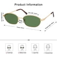 thumbnail image 4 of Gafas de Sol Vintage Ovaladas Pequeñas Appassal AP3716 Oro/Verde, 4 of 5