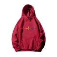 thumbnail image 1 of Sudaderas con Cremallera Gibobby Mujer Con Bolsillos Capucha Estampado de Amor Vino XXXL, 1 of 4