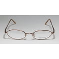 thumbnail image 3 of NEW VERA WANG V09 WOMENS/LADIES OVAL FULL-RIM BRONZE LIGHT STYLE IMPORTED FROM ITALY FRAME DEMO LENSES 49-17-140 SPRING HINGES EYEGLASSES/EYEGLASS FRAME, 3 of 9