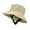 Light Yellow, variant on dianhelloya Solid Color Flat Dome Breathable Lining Windproof Buckle Fisherman Hat Unisex Wide Brim Sun Bucket Hat Light Yellow