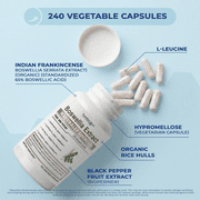 Superior Labs Boswellia Extract 500mg 65% Boswellic Acids with Bioperine Non-GMO Joint & Immune Support Vegan 240 Count
