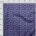 thumbnail image 3 of oneOone Tissu Popeline de Coton Bleu Matériel de Robe Tropicale Tissu Imprimé Tissu au Mètre 56 Pouces de Large, 3 of 5