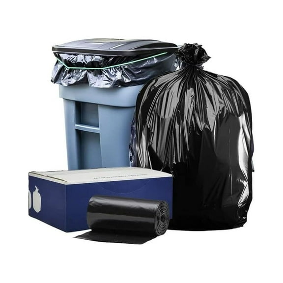 CodYinFI 95-96 Gallon Garbage Can Liners │ 1.5 Mil │ Black Heavy Duty Trash Bags │ 61” X 68” (50Count) (W95LDB15)