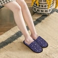 thumbnail image 5 of House Slippers for Women Men - seashells starfish Lightweight House Shoes Fuzzy Slippers, Soft Slip-On Cozy House Slippers for Woman Indoor Outdoor, 5 of 7