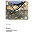 thumbnail image 4 of Outdoor Folding Stool Portable Stool Travel Camping Fishing Folding Stool Subway Queuing Artifact Extra Large, 4 of 7