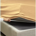 thumbnail image 3 of Empyrean Queen Sheet Set (4 PC), 16” Deep Pocket Queen Size Sheet Set, Queen, Camel Gold, 3 of 7