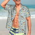 thumbnail image 7 of Susaid Tribal Animals Print Hawaiian Shirts for Men Women,Hawaiian Summer Short-Sleeve Casual Relaxed-Fit Button-Down,XX-Large, 7 of 7
