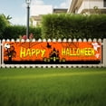 thumbnail image 3 of FTsdfkl 98 x 19.7 Inch Happy Halloween Banner,Scary Pumpkin & Ghost Halloween Decorations, for Indoor Outdoor Halloween Supplies Holiday Festive Decoration, 3 of 3