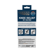 Copper Fit® RAPID RELIEF Knee Wrap | Adjustable | Hot & Cold Therapy Gel Pack