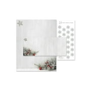 Great Papers! Holiday Stationery Kit Woodsy Pine 8.5" x 11" Letterhead 9.5" x 4.25" Envelopes