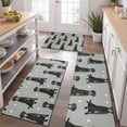 thumbnail image 2 of Black Labrador Kitchen Rugs Sets Of 3,Kitchen Runner Rugs Non Skid Washable,Decorative Kitchen Floor Mats for Kitchen,Sink,Laundry,17"x30"+ 17"x47" + 17"x59", 2 of 6