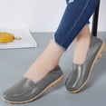 thumbnail image 4 of Zapatos de cuero para mujer zapatos antideslizantes para caminar zapatos planos para viajes al aire libre, 4 of 6