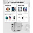 thumbnail image 6 of Powertek Diamond Shine 20W PD USB-C iPhone iPad Galaxy Tablet Wall Charger with Foldable Plug, 6 of 7