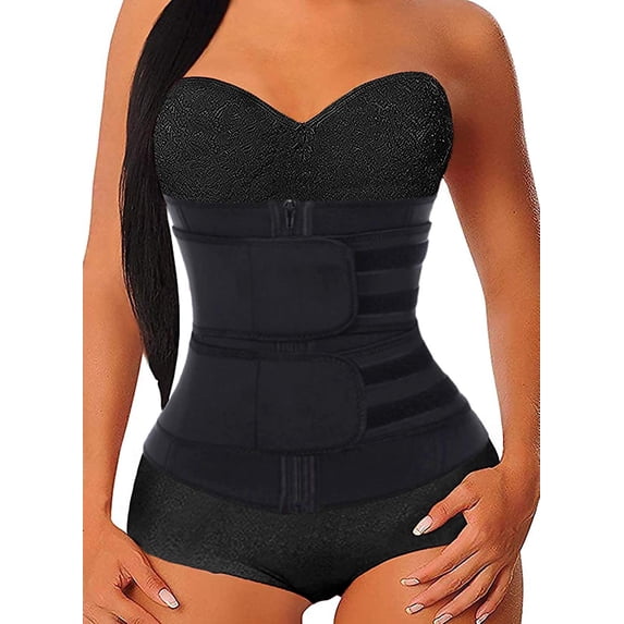 Ilfioreemio Women's Waist Trainer Tummy Control Corset Trimmer Belt Waist Cincher Slimming Weight Loss Shapewear