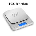 thumbnail image 2 of LAICAIW Digital Scale,3kg/0.1g,Big Size,Kitchen Scale,Food Scale, 9Units, Auto Off, Tare, PCS Function, Stainless Steel, Battery Included,Soft Tape Included(150cm), 2 of 7