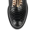thumbnail image 5 of Jeffrey Campbell DAMON-Z Black Snake Gold Chain Combat Ankle Boots Dress Bootie (BLACK SNAKE, 6), 5 of 9