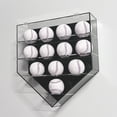 thumbnail image 1 of 12 Baseball Wall Display Case, 12 Wall Mount Ball Display Box  Multifunctiona Dustproof Waterproof  for Present, 1 of 7