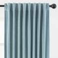 thumbnail image 3 of Chanasya Dusty Blue Velvet Curtains Panel Set 2 -Piece - Classy Partial Blackout Curtains Room Darkening Curtains Drapes for Living Room Bedroom - Window Treatment - 63 Inch Length Long - Slate Blue, 3 of 5