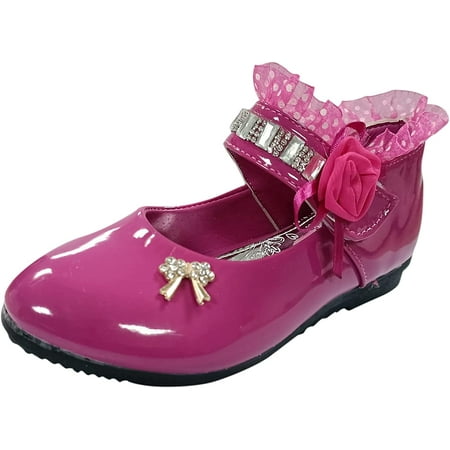 Girls Shoes Soft Sole Lace Strap Shoes Rhinestone Non-Slip Sandals Birthday Holiday for Toddler/Littler Kid/Big Kid