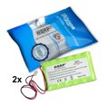 thumbnail image 2 of HQRP 2-Pack Battery for Ademco Honeywell LYNX LYNXRCHKITHC LYNXRCHKIT-HC K5109 781410403291 55026089 WALYNX-RCHB-SC WALYNXRCHBSC LYNXRCHKIT-SC Replacement, 2 of 8