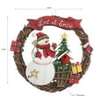 thumbnail image 2 of Let It Snow Wooden Snowman Wreath Hanger Small, 2 of 3
