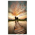 thumbnail image 1 of Designart Makeshift Wooden Pier Over River Canvas Wall Art, 1 of 4