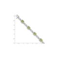 thumbnail image 2 of 4.80 Carat (Ctw) Emerald Cut Peridot Infinity Bracelet in Sterling Silver for Women, 2 of 5
