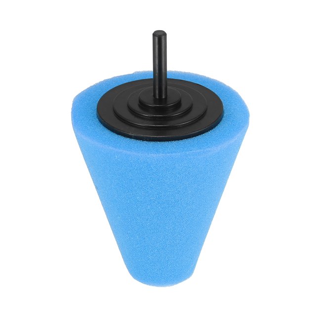 Coche Cono Pulido Almohadilla Esponja Pulido Almohadilla Azul para Rueda Cubo Cuidado