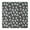 Green Skull Rose, variant on Black Star Planet Moon Pattern Square Fitted Tablecloth with Elastic Edge,Square Table Cover,Washable Elastic Table Cover for Home Kitchen Party Decor 34"x34"