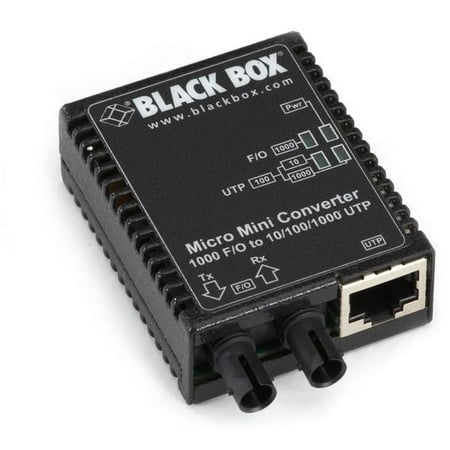 UPC: 0822088074991 | Black Box LMC4001A 10 & 100 & 1000 STMedia Converter Us Ps