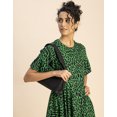 thumbnail image 5 of Moomaya Printed Rayon Short Sleeve Fit & Flare Dress - Regular Fit Party Dress, 5 of 9