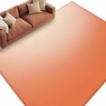 thumbnail image 2 of 5'x8' Area Rugs, Orange Ombre Indoor Outdoor Area Rug for Living Room Bedroom, Modern Minimalist Gradient Aesthetic Washable Bathroom Rugs Kitchen Floor Carpet Mats Home Decor Aesthetic, 2 of 8