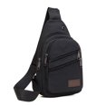 thumbnail image 2 of Fnochy Clearance Men's Canvas Chest Bag, Thickened Zipper Crossbody Bag, Durable Outdoor Messenger Bag, Adjustable Strap, Stylish Travel Companion, 2 of 6