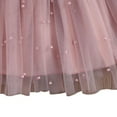 thumbnail image 4 of URMAGIC Toddle Girl Ruffles Sleeve Backless Tulle Wedding Dresses 1-6T, 4 of 5
