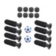 thumbnail image 4 of Tabla 8pcs Table Reemplazo de Fútbol Reemplazo de Fútbol Accesorios de Fútbol con 2 Fútbol Americano Pequeño Reemplace Piezas Mango de Manejo de Futbo Balones de fútbol azul claro, 4 of 8