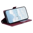thumbnail image 4 of ELEHOLD Flip Wallet Case for Samsung Galaxy S26, Leather Shockproof Kickstand Card Holder Full Body Cover With Crossbody Strap + Lanyard,Red, 4 of 11