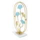 thumbnail image 4 of Dekaim Decoración de escritorio de metal dorado Innovadora Luz de Lujo Hierro Arte Ornamento para Sala de Estar Decoración del Hogar Forma Oval (Fondo Blanco - Ginkgo Biloba), 4 of 5