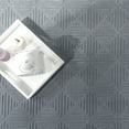 thumbnail image 2 of Washable Area Rug with Geometric Pattern and High-Low Effect, 2 of 5
