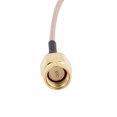 thumbnail image 3 of Conector Adaptador de Cable Coaxial RG178 1,5m Dorado SMA Macho a RP-SMA Hembra Unique Bargains cables de audio coaxiales digitales, 3 of 3